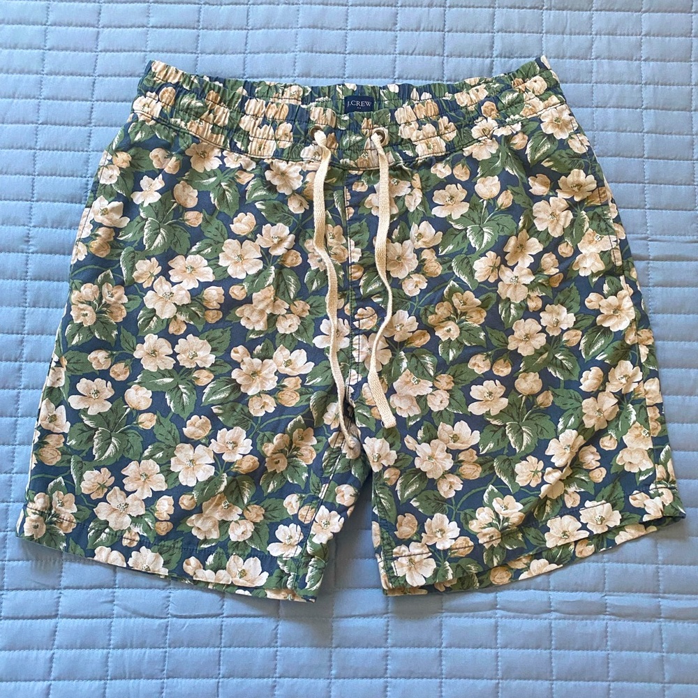 J. Crew Floral Dock Shorts